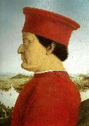 Piero della Francesca portrait of federico da montefeltro oil painting reproduction